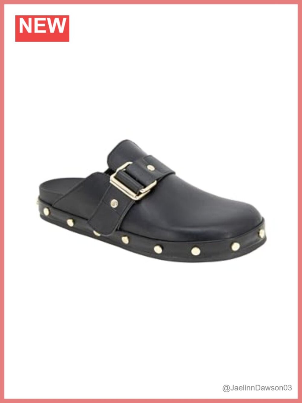 BCBGeneration Womens Haisley PU Clog Mule Slip-On Flat Round Toe